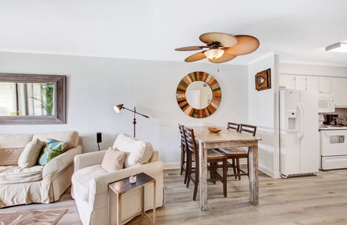 Isle of Palms Villa | Comfortable villa one row away from the beach w/shared pool & grills