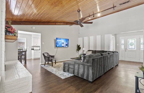 Lewisville House | Completely fenced-in Private Pool, Billiards, Large Living Area, close to DFW!