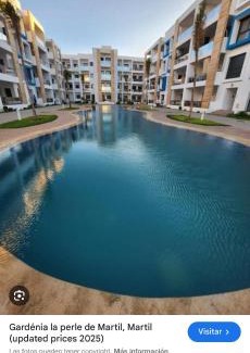 Martil Apartment | Complex martil con piscina y garage 2 habitaciones terraza grande y salón