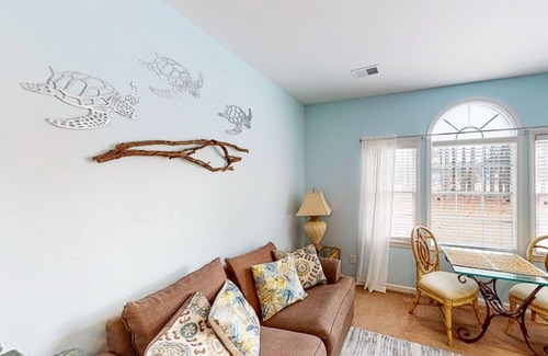 Sea Trail Apartment | Convenient studio with outdoor pool, patio, central AC & beach access
