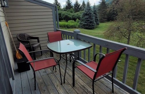 Ellicottville House | Cool & Quiet Condo–Walk to Town, AC & Balcony. Across street from Holiday Resort