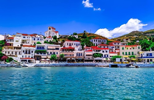 Mpatsi Apartment | Corali Suites Andros with Amazing Sea View