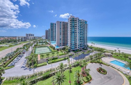 Sand Key Condo | Corner condo overlooking the beach and bay. Secluded beach.