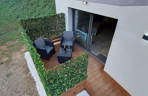 Taglio-Isolaccio Apartment | Corsica and Zen BULLE ZEN 25m² 2pers+ Baby, terrace View on wood, full nature