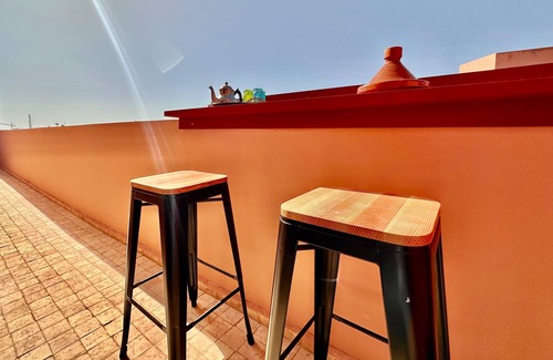 Semlalia Apartment | Cosy 2BR Central Guéliz Piscine + FIBRE/Parking