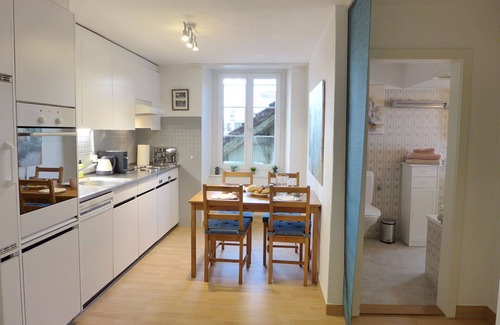 Unterseen Apartment | Cosy apartment for 4 guests with WIFI, TV and patio