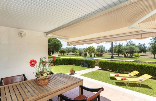 San Jorge Apartment | Cosy apartment for 4 people with WIFI, pool, A/C, TV, patio and pets allowed