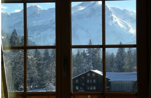 Gstaad Apartment | Cosy apartment for 4 guests with WIFI, TV and balcony