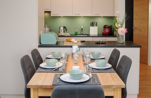 Falera Apartment | Cosy apartment for 6 people with WIFI, pool, TV, balcony and panoramic view