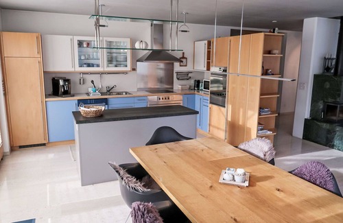 Sumvitg Apartment | Cosy apartment for 6 people with WIFI, TV, patio and panoramic view