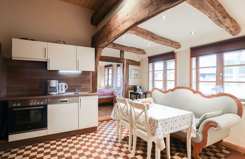 Sandbostel Apartment | Cosy apartment for 2 guests with WIFI, TV, terrace and pets allowed