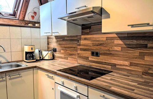 Frielendorf House | Cosy apartment in villa for 6 guests with WIFI, TV, terrace and pets allowed
