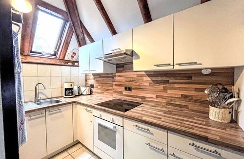 Frielendorf House | Cosy apartment in villa for 6 guests with WIFI, TV, terrace and pets allowed