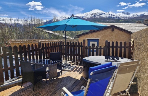 Faucon-de-Barcelonnette House | Cosy cottage with private spa and heated pool