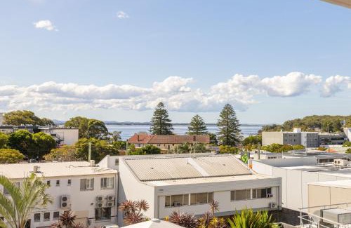 Nelson Bay Apartment | Cote D'Azur 42, 61 Donald St - complex pool, lift, linen, bed making and stunning water views