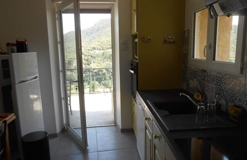 Vieussan House | cottage 8 people breathtaking view of Orb valley