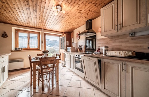 Taninges Cottage | Cottage 'La Ferme De La Plaigne' with Mountain View, Private Terrace and Wi-Fi