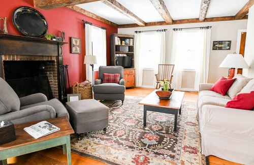 Stowe Cottage | cottage with walks for your dogs filled with Vermont antiques and charm