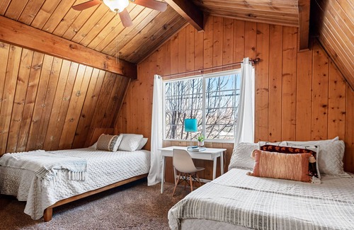 Peter Pan Cabin | CottonTail Cottage - This cabin has tons of Big Bear Charm and is a perfect mountain getaway!