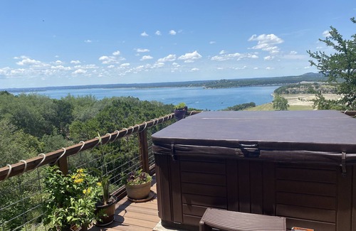 Canyon Lake House | Country home with modern amenities overlooking the lake.