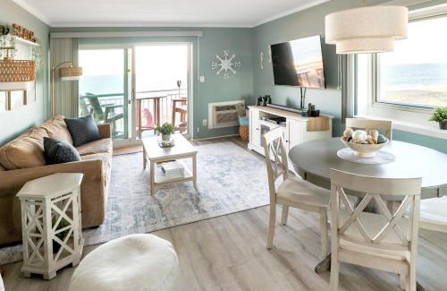 Midtown Ocean City Apartment | Couple's Getaway! Oceanfront Oasis - Corner Balcony, Beach Views, Full Kitchen, Steps to the Sand