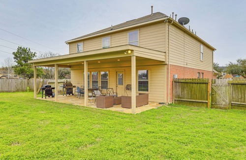 Barker House | Covered Patio & Yard: Family Home in Katy