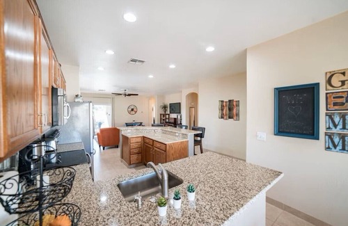 Coldwater Springs House | Cozy 3 bedroom home with private heated pool on a golf course with mountain view