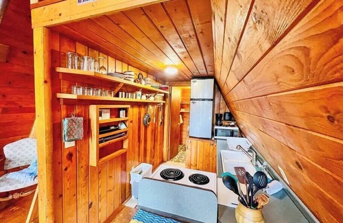 Howard Cabin | Cozy A Frame Cabin with Arkansas River View