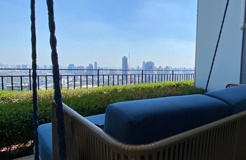 Rama 9 Condo | Cozy amazing view loft condo in Asoke Rama9 next to MRT