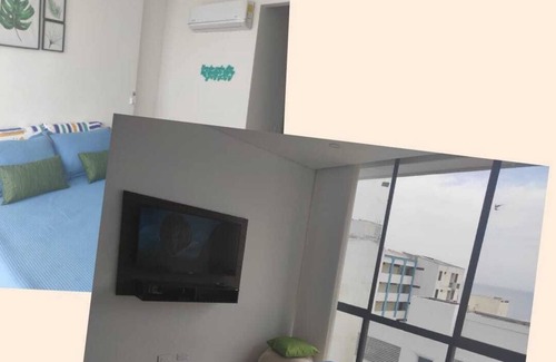 El Rodadero Apartment | Cozy Apartment with Ocean View from balcony
