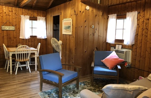 Pentwater Cabin | Cozy "Beach" Cabin in the woods with Pentwater Lake frontage and access