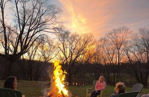 Taylorsville Cabin | Cozy Bourbon Country Cabin with HOT TUB and Fire Pit on Brashears Creek