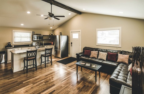 Brevard Cottage | Cozy Brevard Cottage | Fire Pit, Creek Views & Walk to Downtown