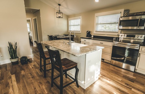 Brevard Cottage | Cozy Brevard Cottage | Fire Pit, Creek Views & Walk to Downtown