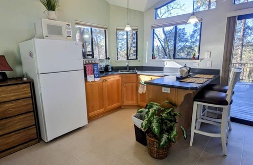 Colfax Cabin | Cozy cabin in enchanting Colfax with AC, WiFi, Jacuzzi, private back deck