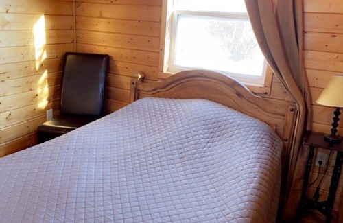 Napoleon Cabin | Cozy cabin. Sleeps 2. Includes mini fridge, microwave, Wi-Fi and outdoor space!
