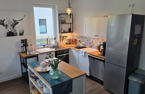 Wendisch Rietz House | Cozy half of the house near the lake with barbecue, within walking distance of the bathing area & Satama