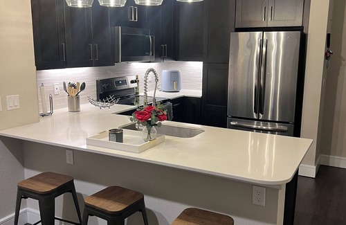 Iberville Apartment | Cozy High rise on Canal St w/balcony! Only 4 mins to Super Bowl & Bourbon St!