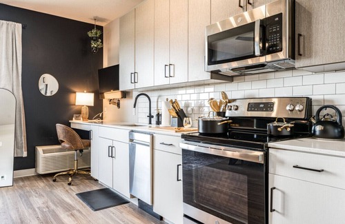 Boise Apartment | Cozy King Bed, Coffee Bar, Hot Tub