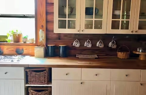 Lookout Mountain Apartment | Cozy King Size Fireplace Log Cabin Apartment on Lookout Mountain
