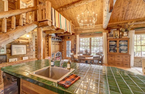 Spooner Cabin | Cozy Lake front luxury, hot tub, ice fish, snowmobile, fireplace, screened porch