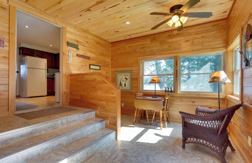 Mercer Cabin | Cozy Lakefront Cabin w/Indoor Gas Fireplace!