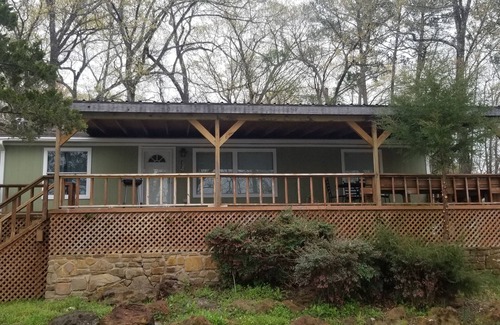 Hawkins House | Cozy Lakefront Family Friendly Home With Large Covered Porch And Private Dock.