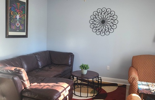 Lakeview House | Cozy, Lakeview area property with relaxing balcony view of park