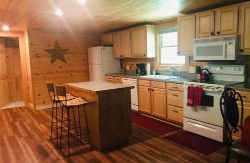 Bellaire Cabin | Cozy Log Cabin in a Quiet Beautiful Wooded Setting
