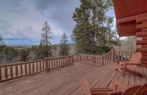 Indian Mountain House | Cozy Log Cabin Loft Hot Tub on 5 wooded acres