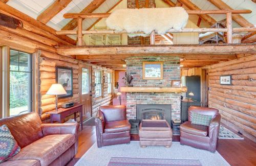 Wilmington House | Cozy Log Cabin Near Mt Snow Views, Modern Comfort