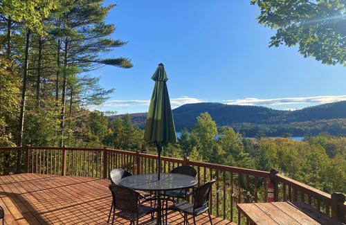 Schroon Lake Cabin | Cozy Log Cabin with Lake Views - Pet Friendly!