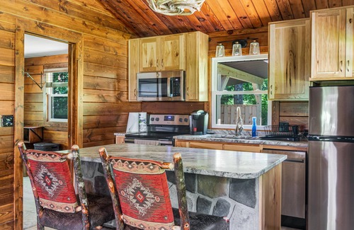 Champion Cabin | Cozy Log Cabin with Hot Tub