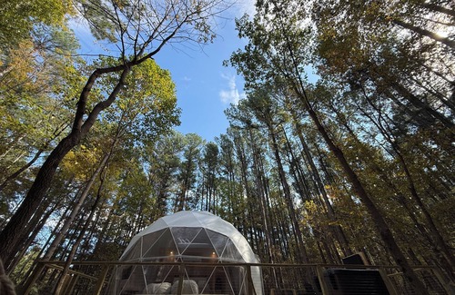 Pope County Cabin | Cozy Modern Dome with hot tub in Shawnee National Forest